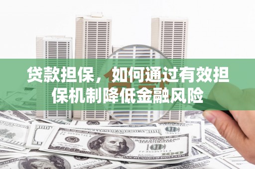 神池贷款担保，如何通过有效担保机制降低金融风险