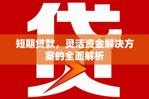 神池短期贷款，灵活资金解决方案的全面解析