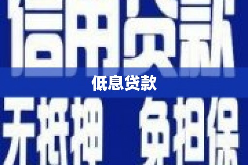 神池低息贷款
