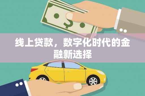 神池线上贷款，数字化时代的金融新选择