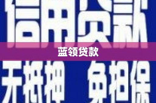 神池蓝领贷款