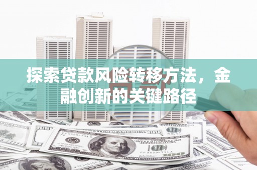 神池探索贷款风险转移方法，金融创新的关键路径