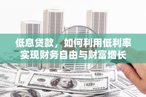 神池低息贷款，如何利用低利率实现财务自由与财富增长